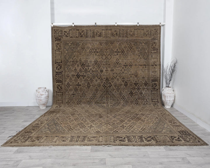 Multicolor Turkish Oushak Rug 9' 7" x 12' 8" Hand-Knotted | No. VR31007