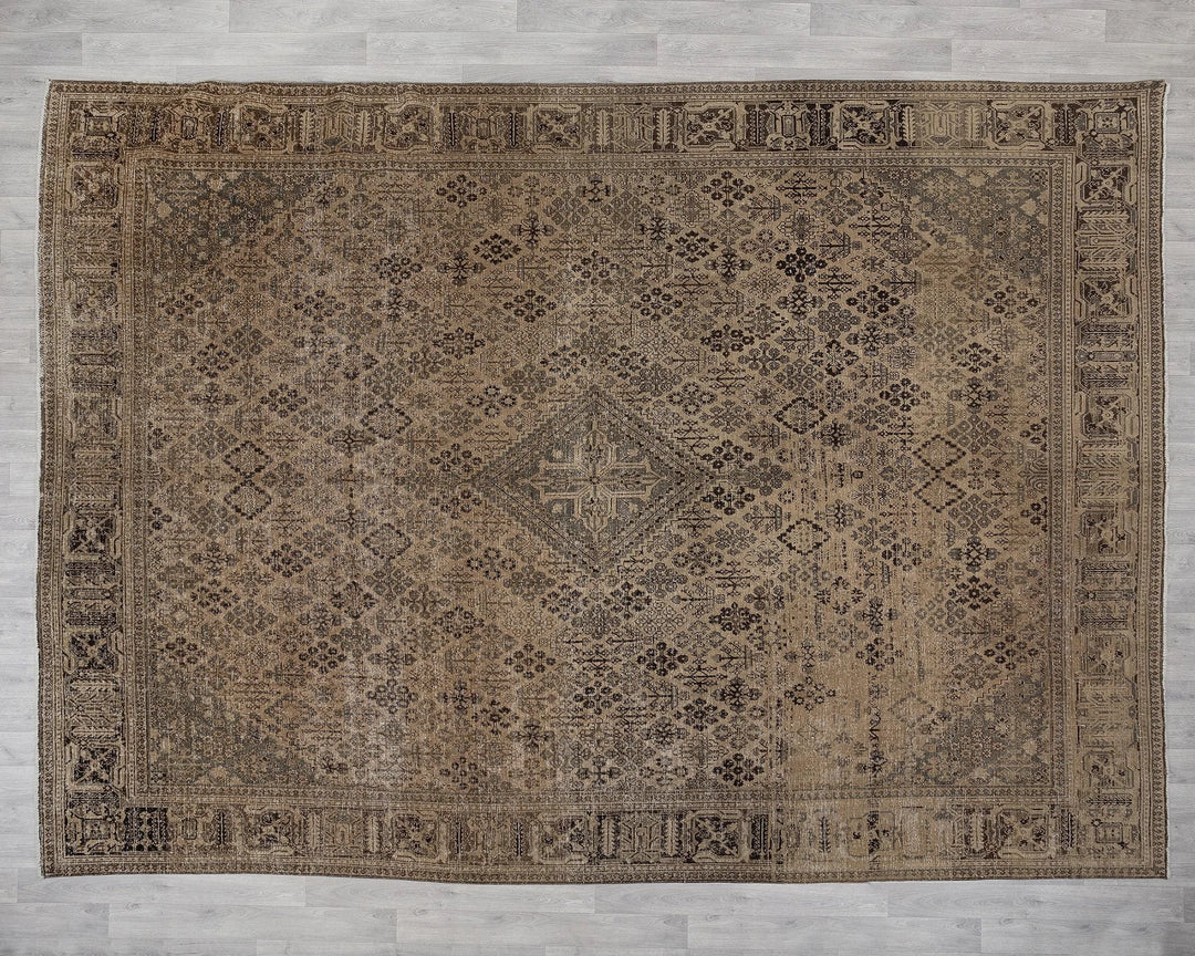 Multicolor Turkish Oushak Rug 9' 7" x 12' 8" Hand-Knotted | No. VR31007