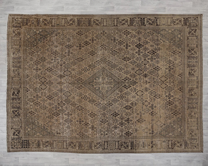 Multicolor Turkish Oushak Rug 9' 7" x 12' 8" Hand-Knotted | No. VR31007