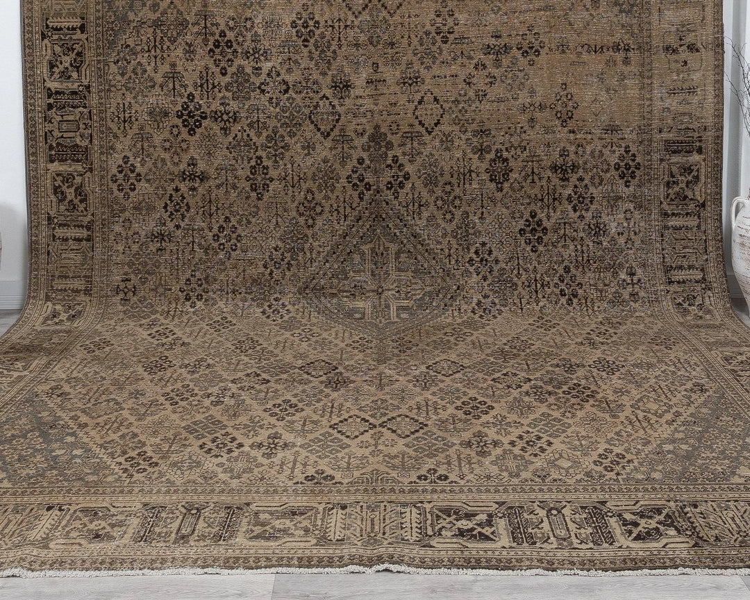 Multicolor Turkish Oushak Rug 9' 7" x 12' 8" Hand-Knotted | No. VR31007
