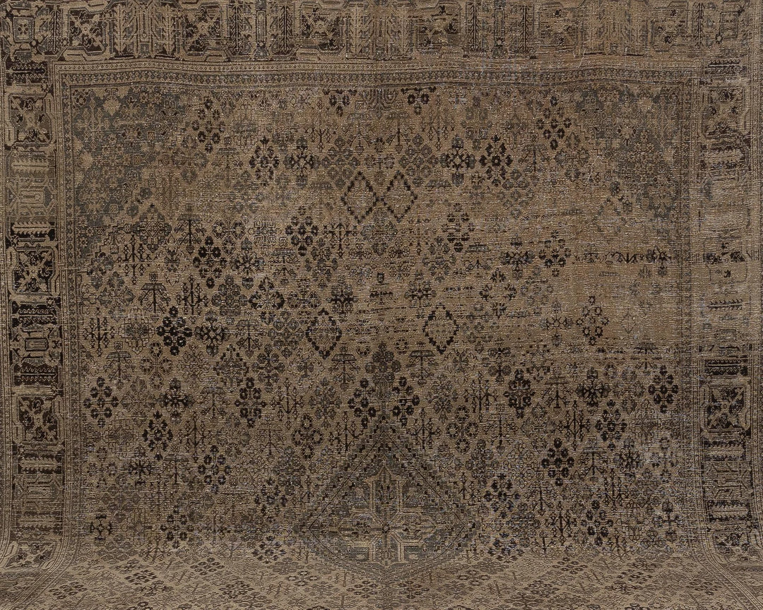 Multicolor Turkish Oushak Rug 9' 7" x 12' 8" Hand-Knotted | No. VR31007