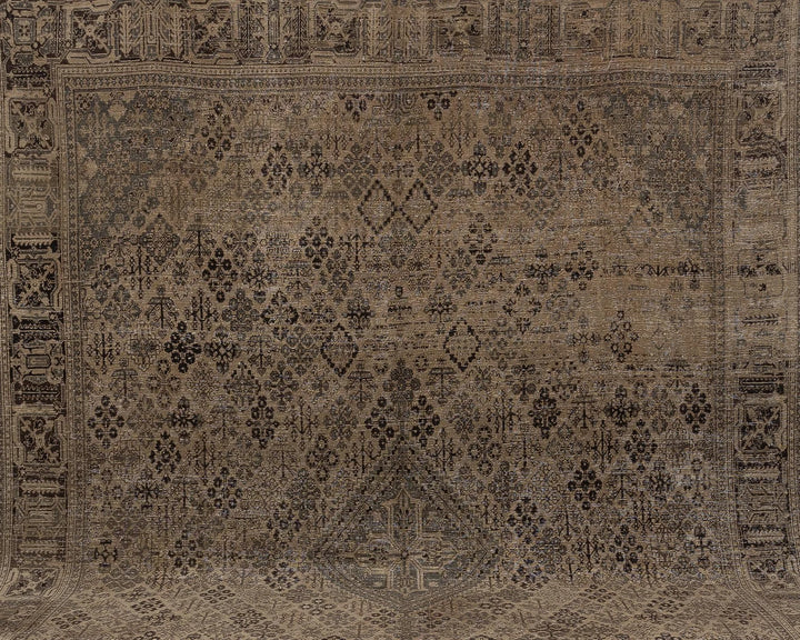 Multicolor Turkish Oushak Rug 9' 7" x 12' 8" Hand-Knotted | No. VR31007