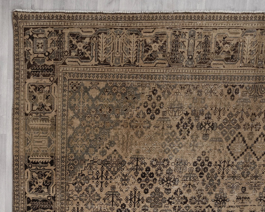 Multicolor Turkish Oushak Rug 9' 7" x 12' 8" Hand-Knotted | No. VR31007
