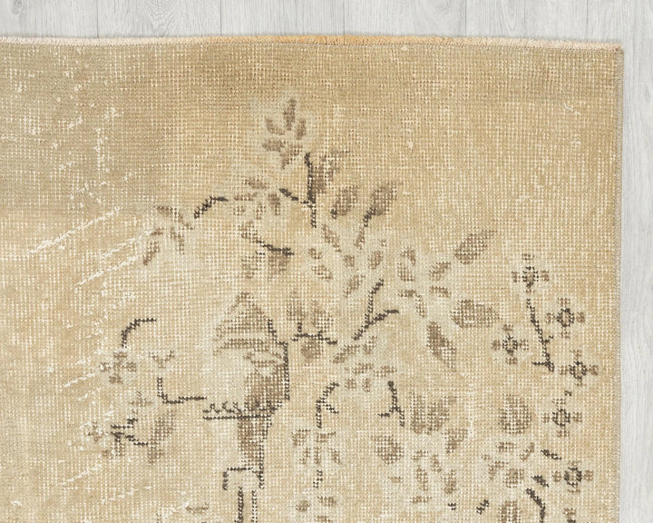 Multicolor Turkish Oushak Rug 3'6" x 6'5" Hand-Knotted | No. VR31071