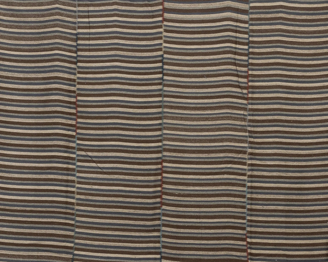 Brown Turkish Kilim Rug 9'10" x 13'1" Flat-Weave | No. VR31162