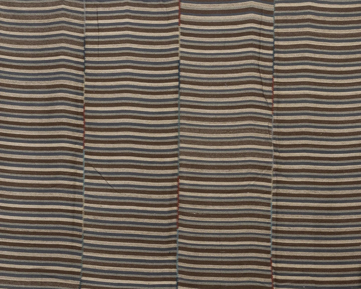 Brown Turkish Kilim Rug 9'10" x 13'1" Flat-Weave | No. VR31162