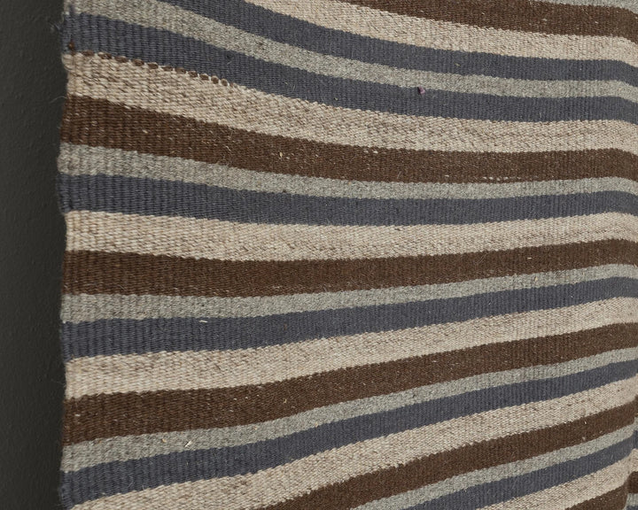 Brown Turkish Kilim Rug 9'10" x 13'1" Flat-Weave | No. VR31162