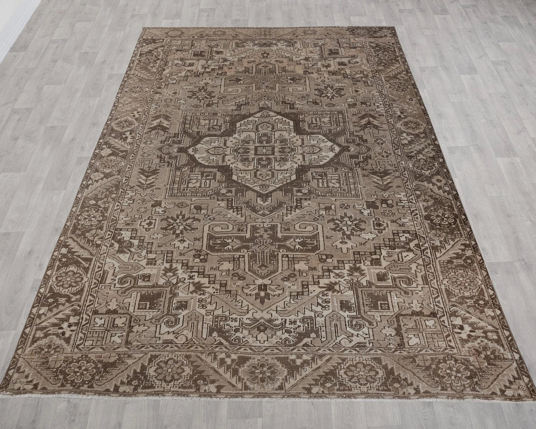 Multicolor Turkish Oushak Rug 9' 3" x 12' 4" Hand-Knotted reverse