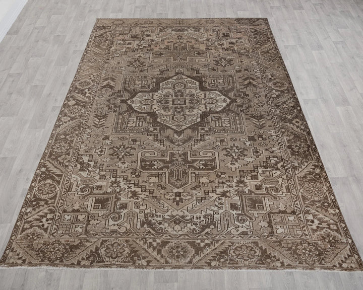 Multicolor Turkish Oushak Rug 9' 3" x 12' 4" Hand-Knotted reverse