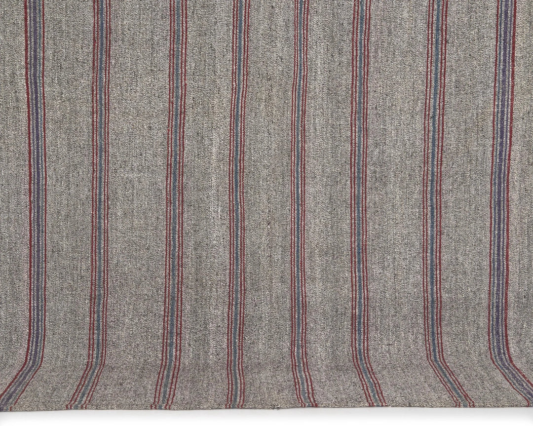 Gray Turkish Kilim Rug 6' 1" x 7' 10" Flat-Weave | No. VR31422