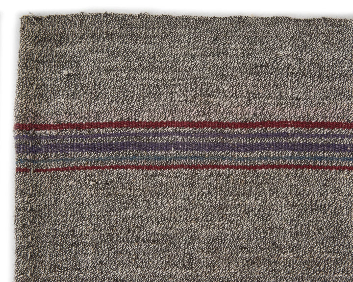 Gray Turkish Kilim Rug 6' 1" x 7' 10" Flat-Weave | No. VR31422
