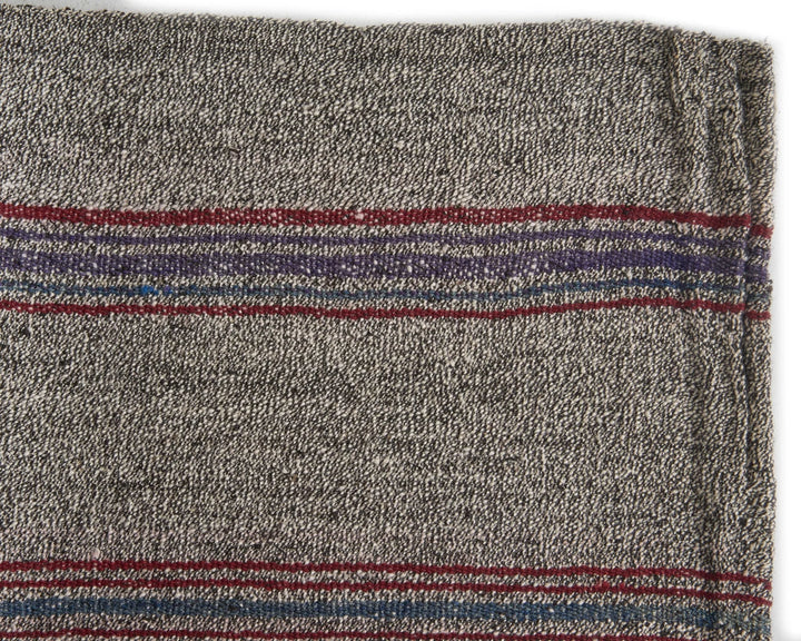 Gray Turkish Kilim Rug 6' 1" x 7' 10" Flat-Weave | No. VR31422