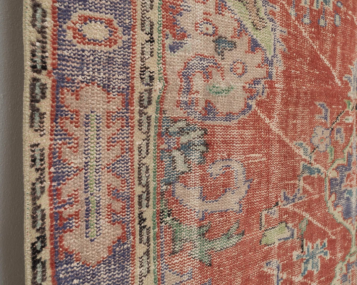 Multicolor Turkish Oushak Rug 5' 10" x 8' 11" Hand-Knotted | No. VR31448