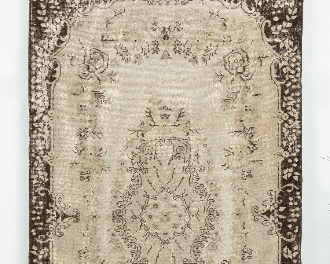 Multicolor Turkish Vintage Rug 3' 11" x 7' 1" Hand-Knotted view