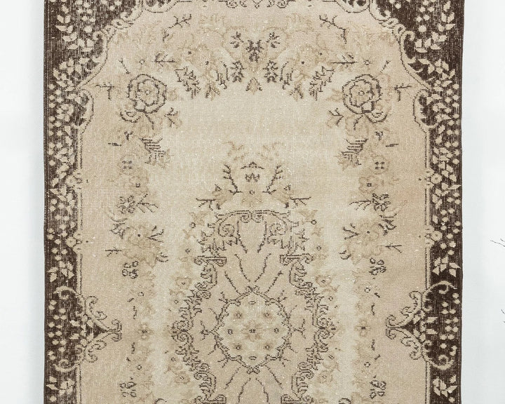 Multicolor Turkish Vintage Rug 3' 11" x 7' 1" Hand-Knotted view