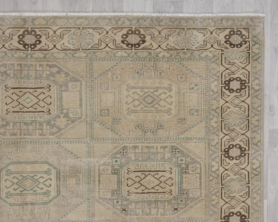 Rust Turkish Oushak Rug 6' x 10' Hand-Knotted | No. VR31695