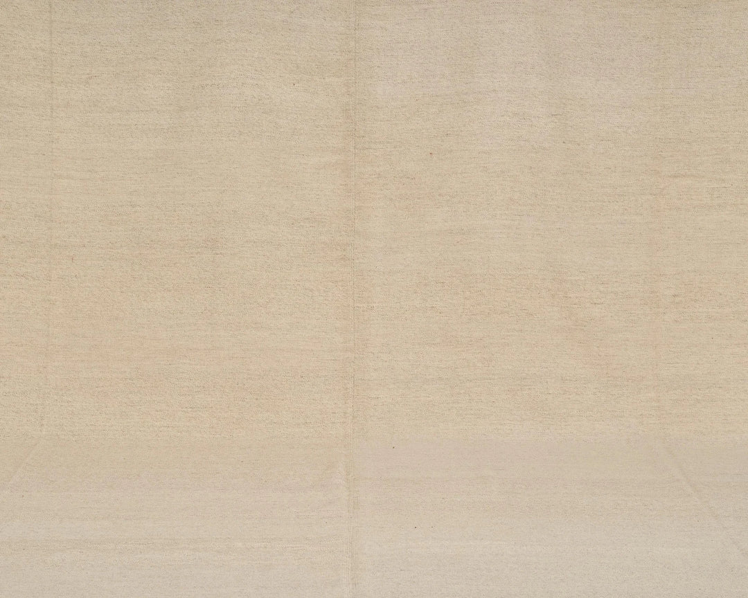 Beige Turkish Kilim Rug 7' 11" x 11' 4" Flat-Weave | No. VR31730