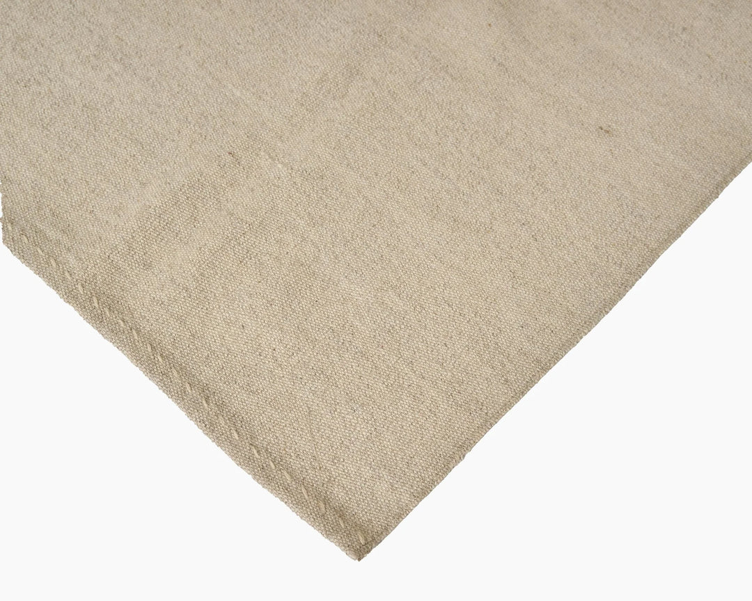 Beige Turkish Kilim Rug 7' 11" x 11' 4" Flat-Weave | No. VR31730