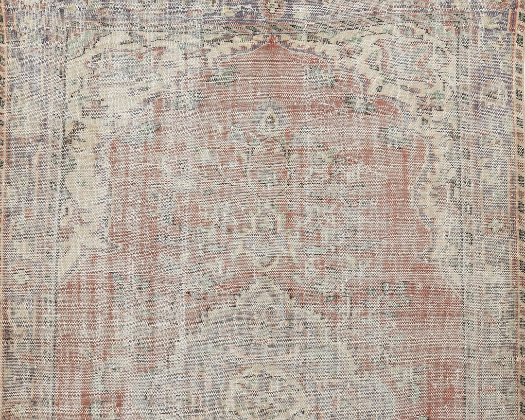 Multicolor Turkish Oushak Rug 6' 4" x 9' 6" Hand-Knotted | No. VR31782