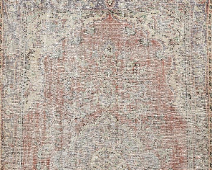 Multicolor Turkish Oushak Rug 6' 4" x 9' 6" Hand-Knotted | No. VR31782