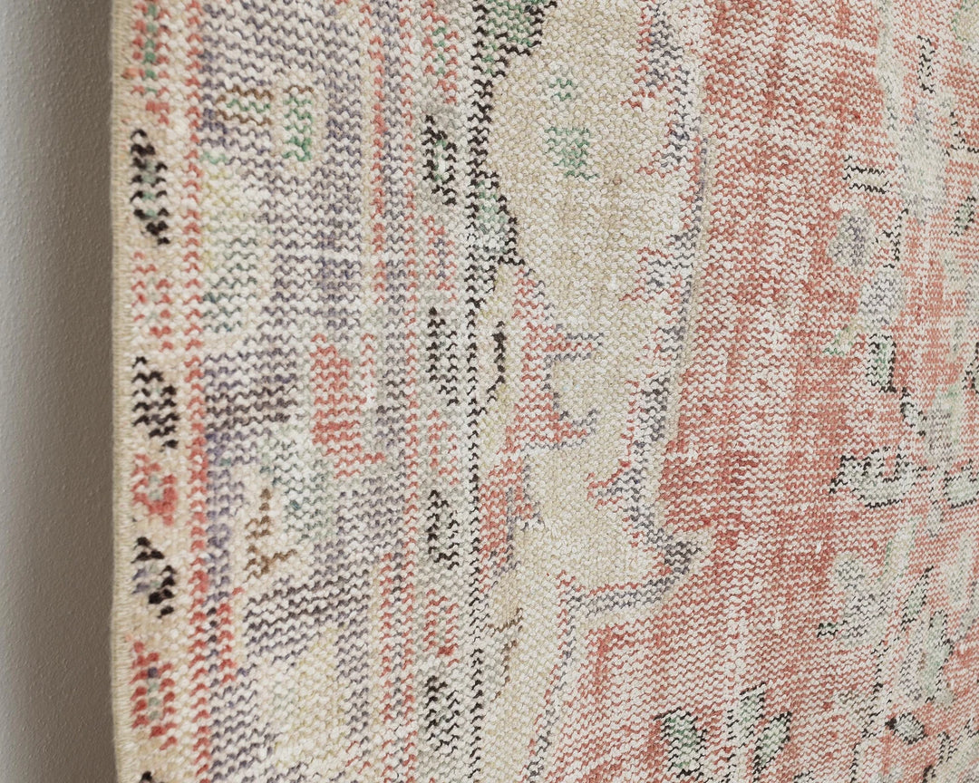 Multicolor Turkish Oushak Rug 6' 4" x 9' 6" Hand-Knotted | No. VR31782