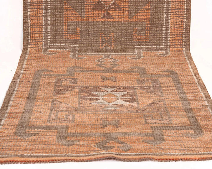 Multicolor Turkish Oushak Rug 3' 1" x 11' Hand-Knotted | No. VR31841