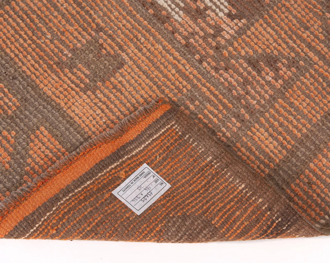 Multicolor Turkish Oushak Rug 3' 1" x 11' Hand-Knotted | No. VR31841