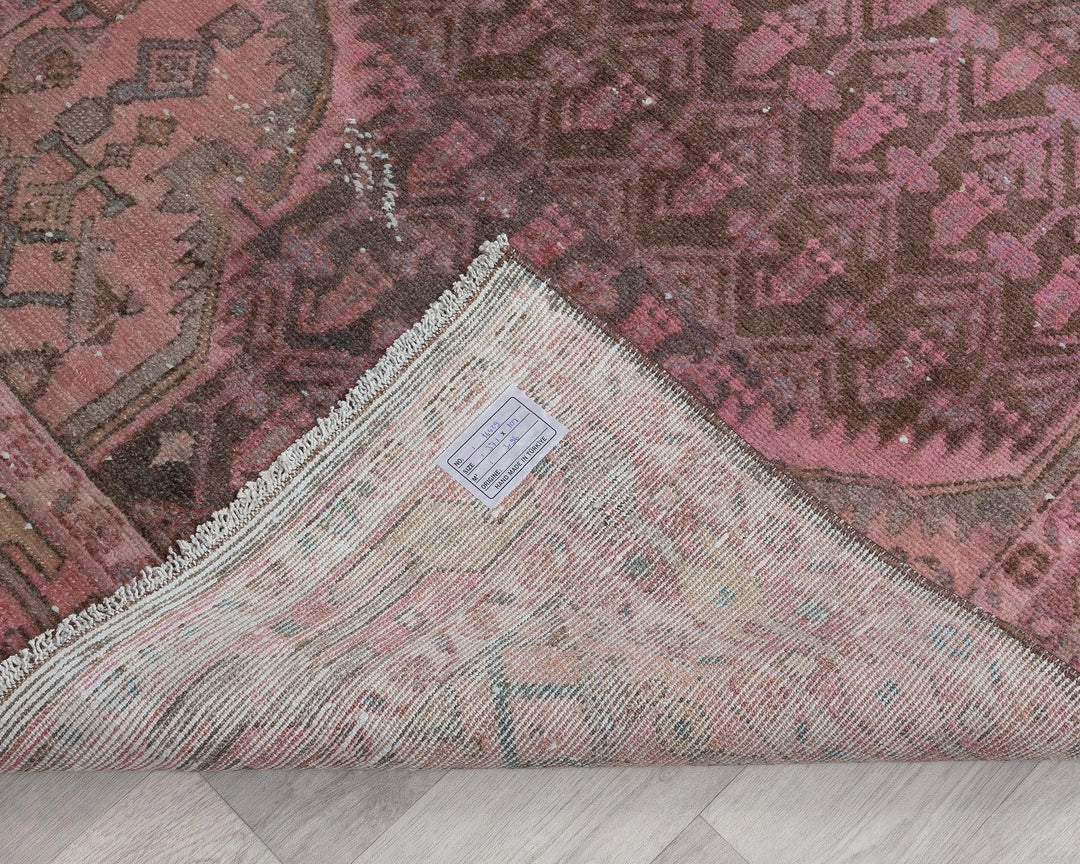 Multicolor Turkish Oushak Rug 3'6" x 12'2" Hand-Knotted | No. VR31845