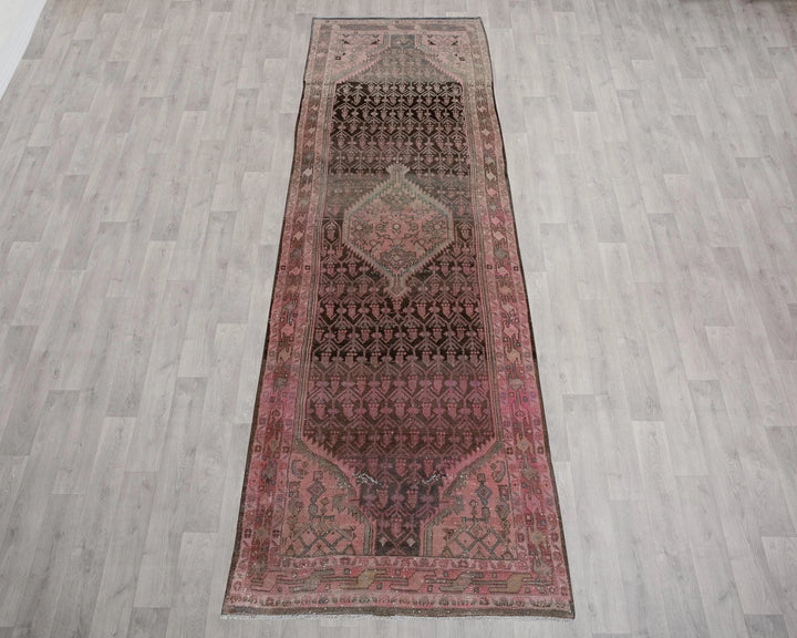 Multicolor Turkish Oushak Rug 3'6" x 12'2" Hand-Knotted | No. VR31845