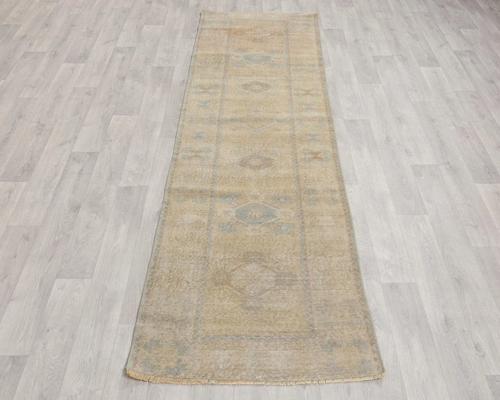 Multicolor Turkish Oushak Rug 2'6" x 8'5" Hand-Knotted | No. VR31870
