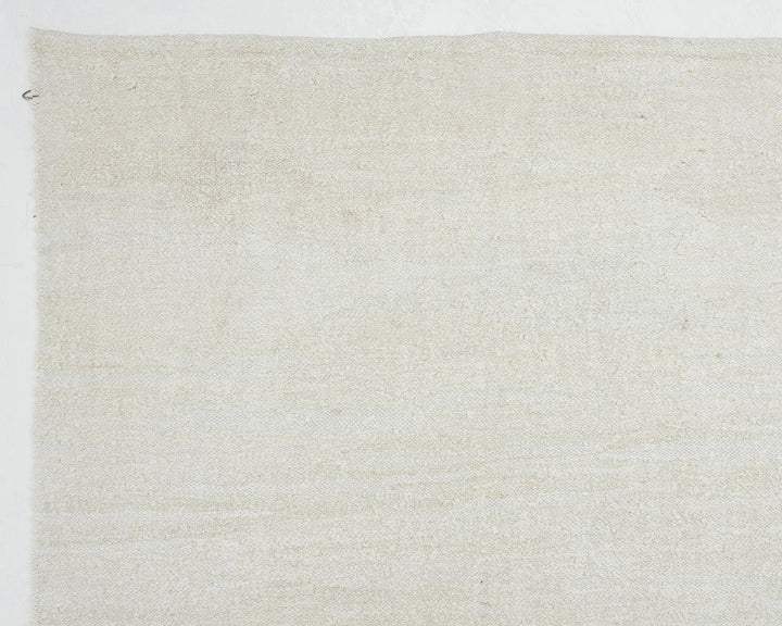White Turkish Kilim Rug 10' 2" x 12' 6" Flat-Weave | No. VR32125