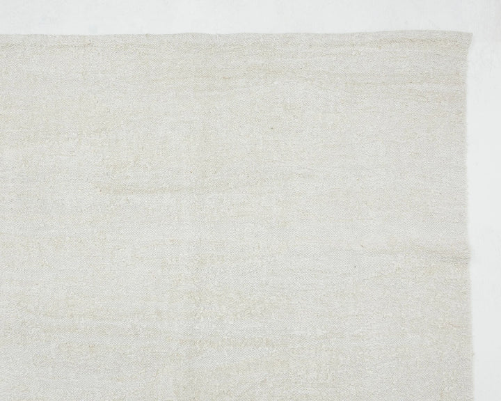 White Turkish Kilim Rug 10' 2" x 12' 6" Flat-Weave | No. VR32125