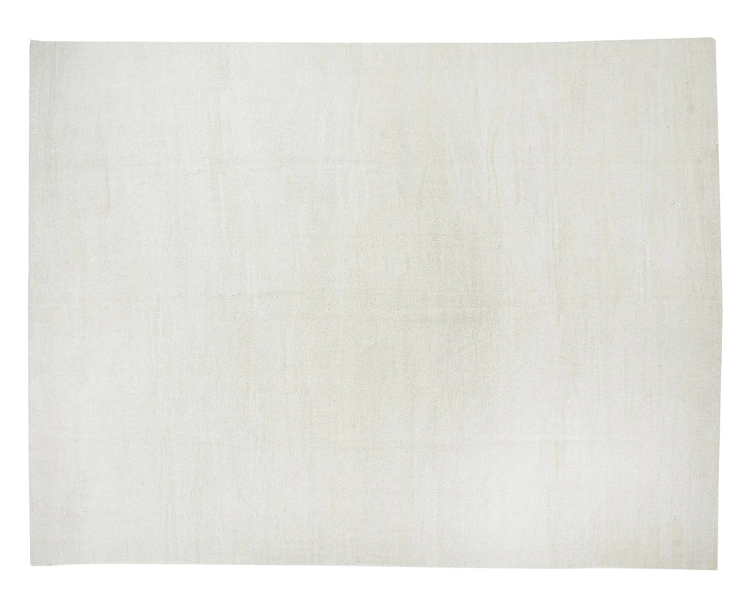 White Turkish Kilim Rug 10' 2" x 12' 6" Flat-Weave | No. VR32125