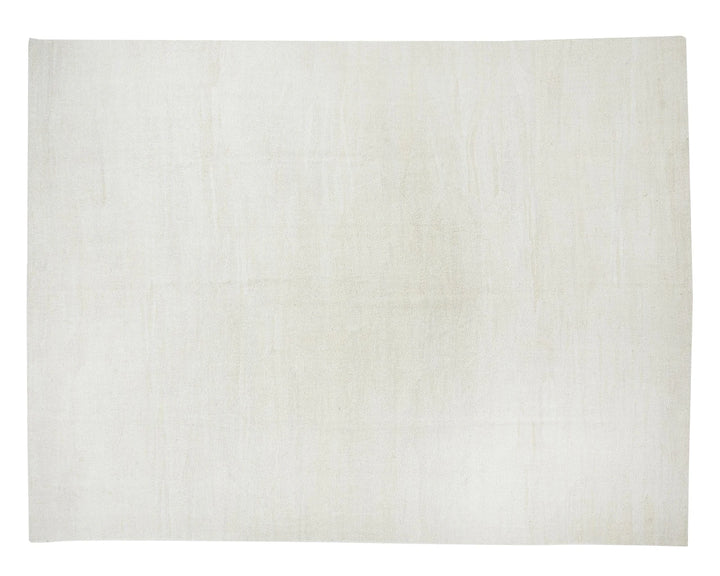 White Turkish Kilim Rug 10' 2" x 12' 6" Flat-Weave | No. VR32125