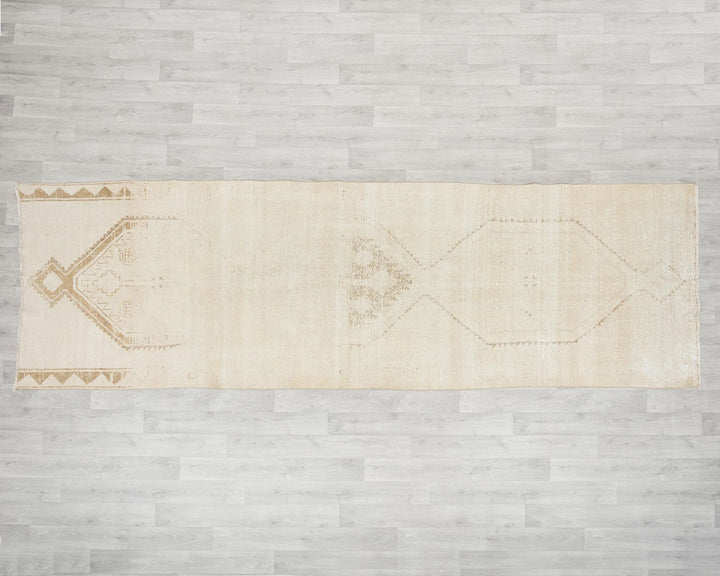 Beige Runner Rug 3' 11" x 11' 10" | No. VR32256