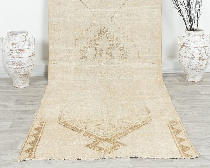 Beige Runner Rug 3' 11" x 11' 10" | No. VR32256