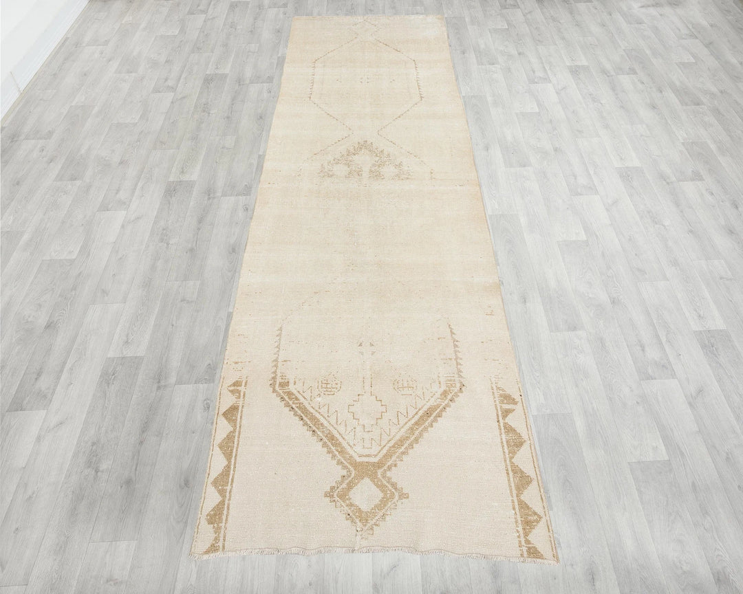 Beige Runner Rug 3' 11" x 11' 10" | No. VR32256