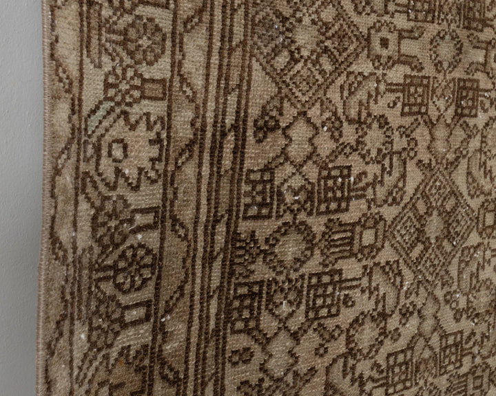 Rust Turkish Oushak Rug 3' 5" x 10' Hand-Knotted | No. VR32387