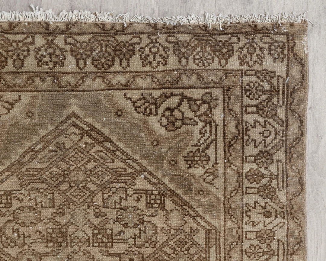 Rust Turkish Oushak Rug 3' 5" x 10' Hand-Knotted | No. VR32387