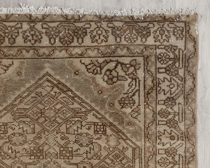 Rust Turkish Oushak Rug 3' 5" x 10' Hand-Knotted | No. VR32387