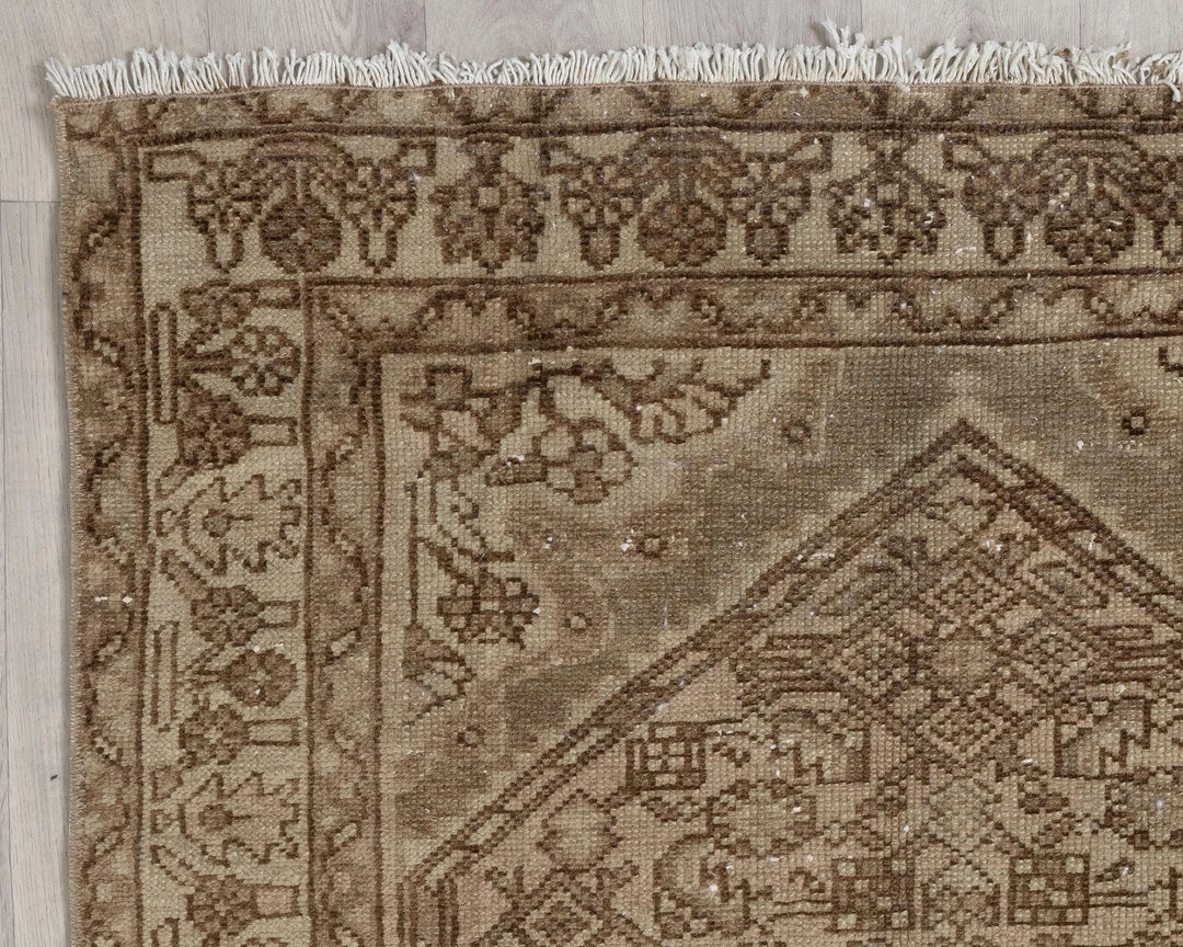 Rust Turkish Oushak Rug 3' 5" x 10' Hand-Knotted | No. VR32387