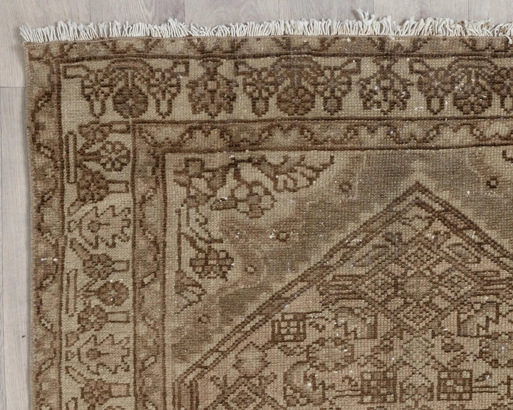 Rust Turkish Oushak Rug 3' 5" x 10' Hand-Knotted | No. VR32387