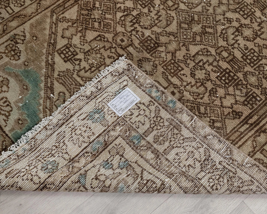 Rust Turkish Oushak Rug 3' 5" x 10' Hand-Knotted | No. VR32387
