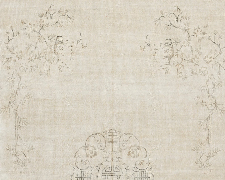 Multicolor Turkish Oushak Rug 6'7" x 10'2" Hand-Knotted | No. VR32501