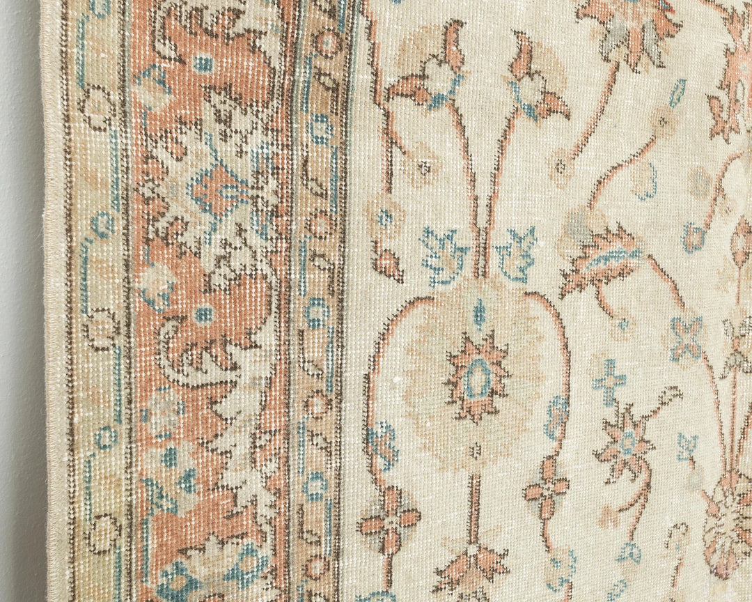 Multicolor Turkish Oushak Rug 4'10" x 8'2" Hand-Knotted | No. VR32546