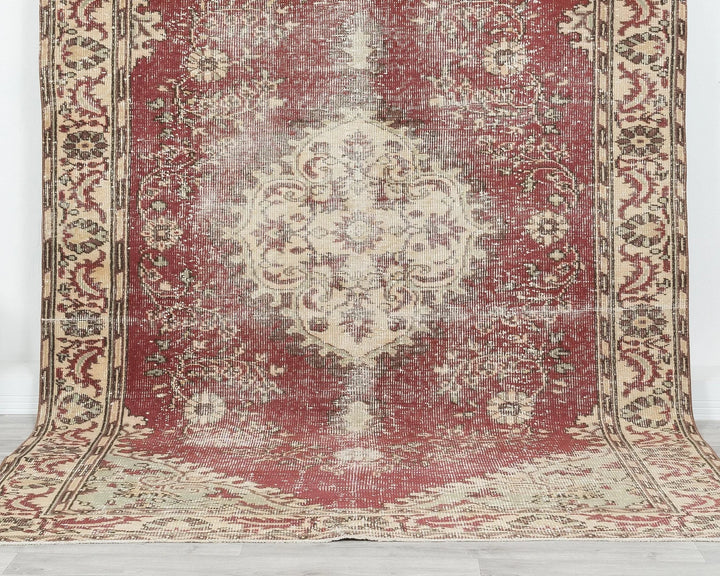 Multicolor Turkish Oushak Rug 6'4" x 9'10" Hand-Knotted | No. VR32570