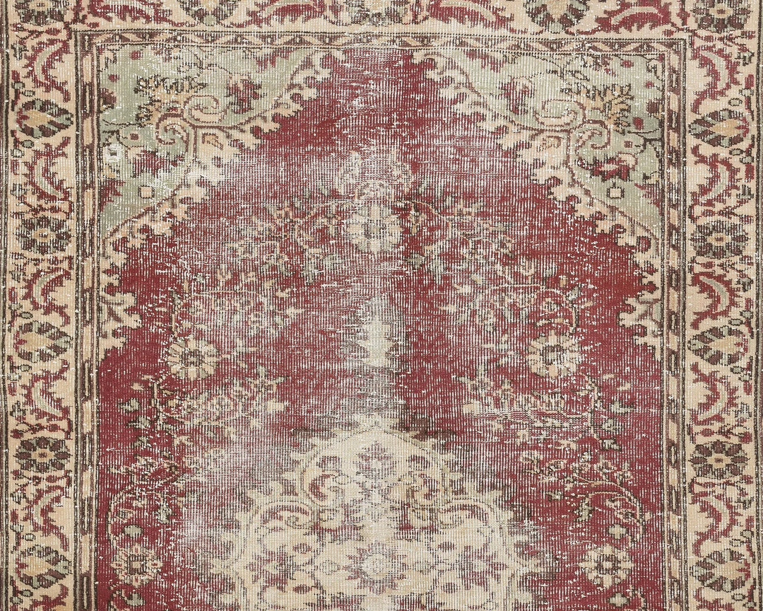 Multicolor Turkish Oushak Rug 6'4" x 9'10" Hand-Knotted | No. VR32570