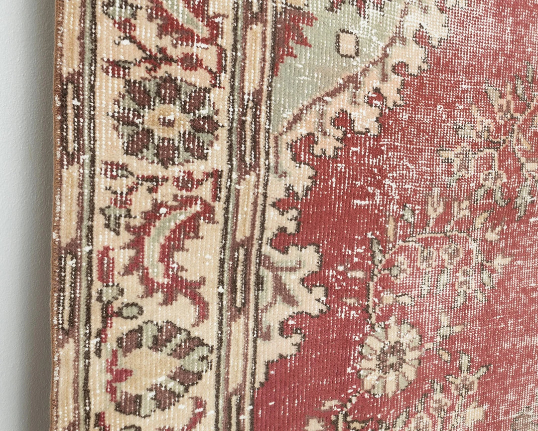 Multicolor Turkish Oushak Rug 6'4" x 9'10" Hand-Knotted | No. VR32570