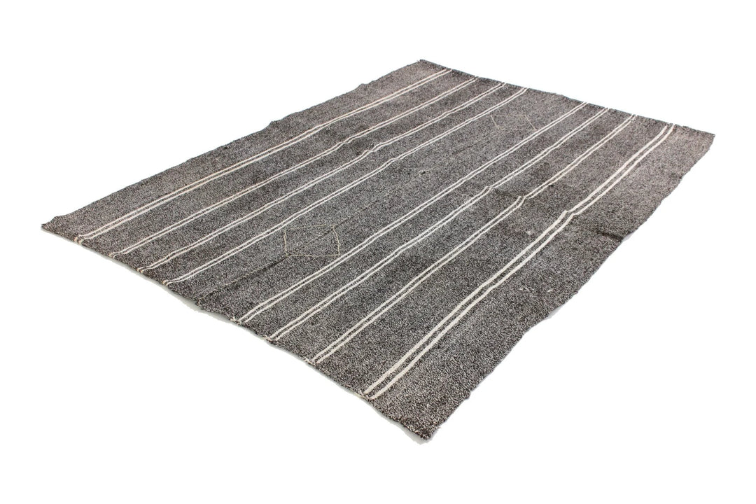 Gray Kilim Rug 4' 9" x 6' 7" | No. VR32629