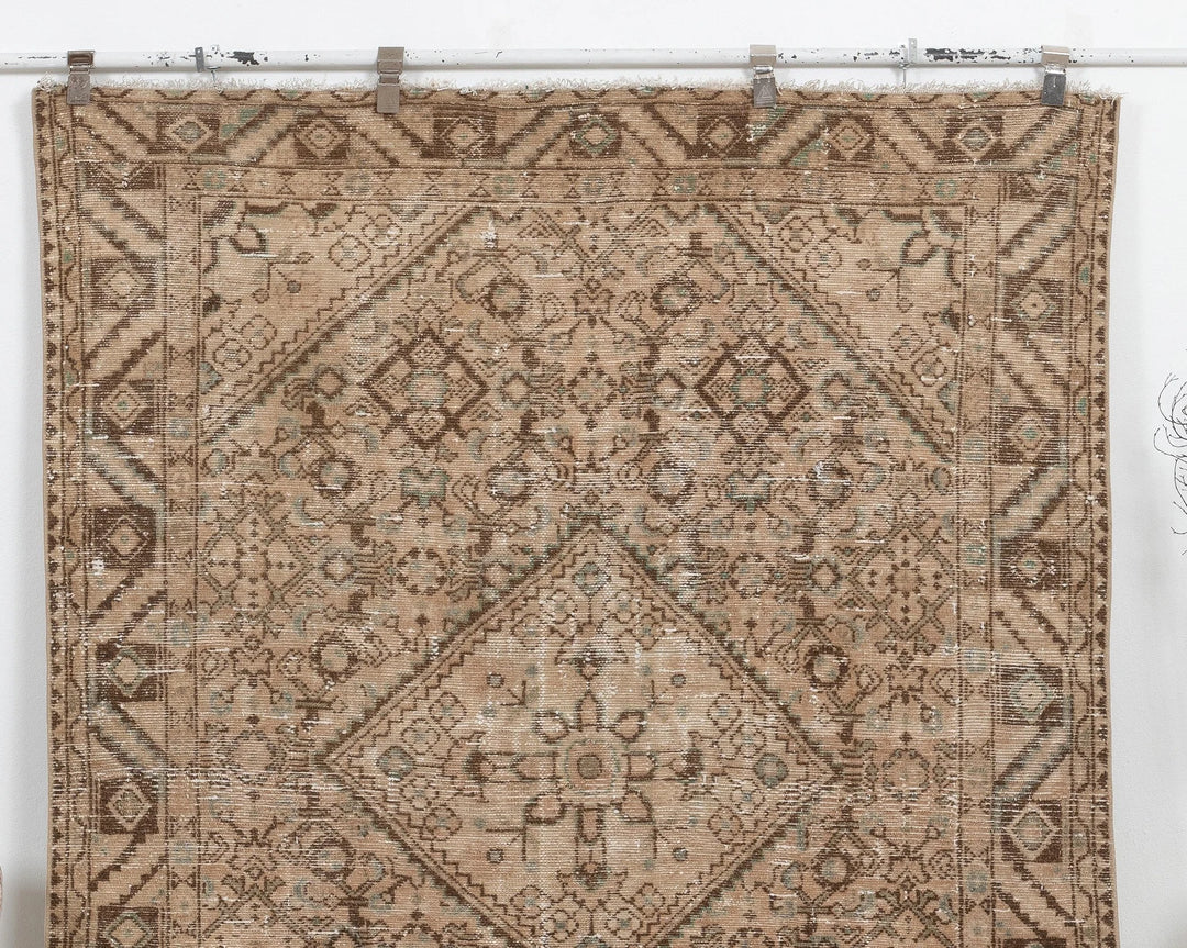 Multicolor Turkish Oushak Rug 4' 11" x 6' 5" Hand-Knotted | No. VR32817